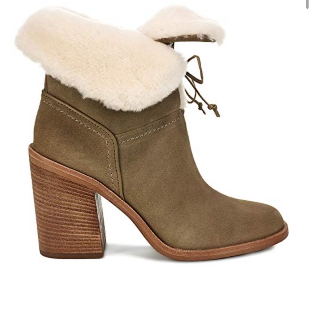 UGG ‘Jerene’ Shearling Lace Up Suede Boots